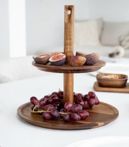Velora acaciahouten etagère -25 cm