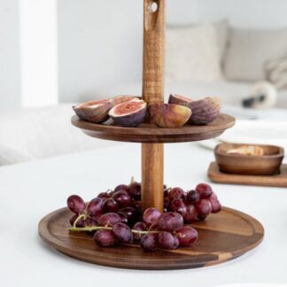 Velora acaciahouten etagère -25 cm